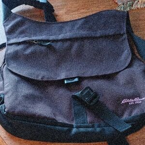 Eddie Bauer Dark Brown Messenger Bag